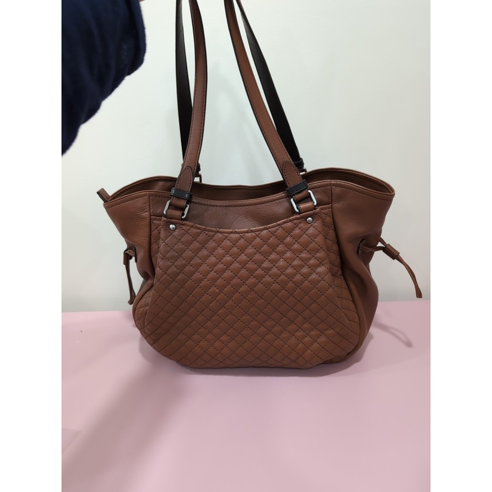 Vera Bradley Leather Carryall Glenna in Gallatin Classic Mocha Shoulder Bag - Picture 5 of 8